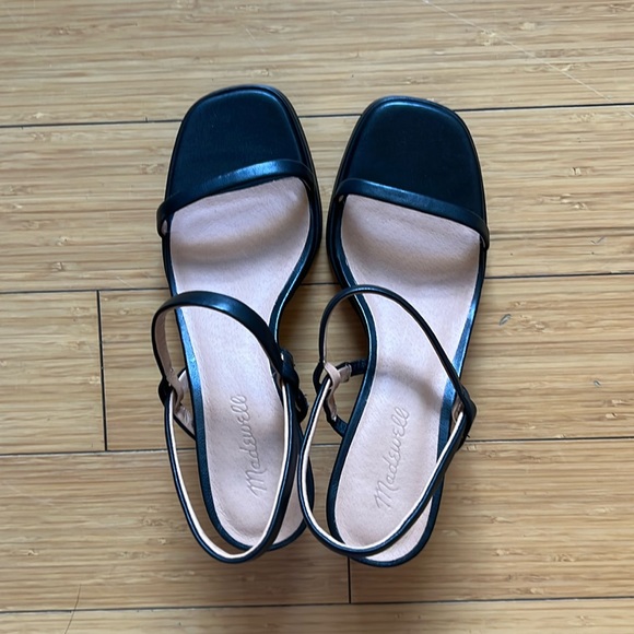 Madewell Shoes - Madewell Black and Nude Strappy Sandals